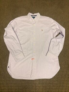 Ralph Lauren Men's Light Lilac Oxford Button-Down Shirt